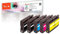Peach H932/933 Spar Pack Plus Druckerpatronen (2xBK, C, M, Y) ersetzt HP No. 932*2, No. 933, CN057A*2, CN058A, CN059A, CN060A für z.B. HP OfficeJet 6600, HP OfficeJet 6700 Premium, HP OfficeJet 7600