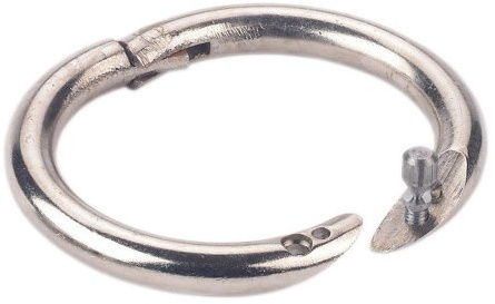 Kerbl Bullennasenring vernickelt, 54 mm, 2 Stck. verpackt