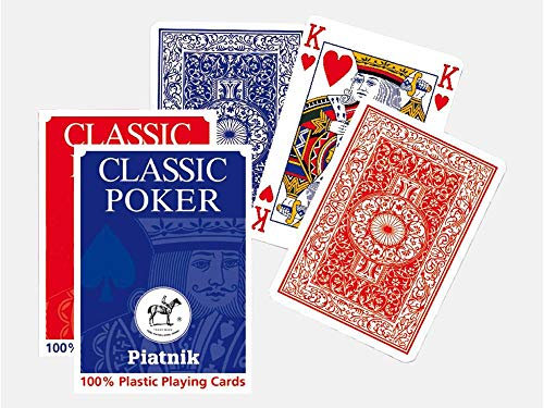 Piatnik 1360 - Pokerkarte Vollplastick 4 Eck Faltschachtel