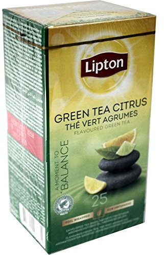 Lipton Green Tea Citrus - The Vert Agrumes - A Moment to Balance - 25 Tea Bags