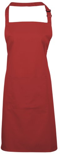 Premier Women's Colours Bib Apron With Pocket Tops