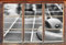 Stil.Zeit Monocrome, Quietsche Ente im Bad Fenster im 3D-Look, Wand- oder Türaufkleber Format: 92x62cm, Wandsticker, Wandtattoo, Wanddekoration