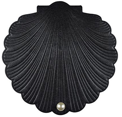 DIY PARK Personalisierte Einladungskarte mit Muschelperlen, Strand, Hochzeit, Party, Einladung, mit Umschlag, Schwarz, 50 Sets