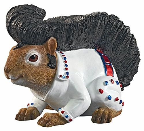 Design Toscano Elmer la statue pour jardin de l’écureuil Rock and Roll