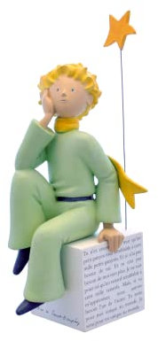 Plastoy - Sammlerfigur Der kleine Prinz träumt, Harz, Höhe 24 cm