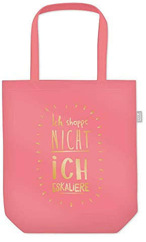 Grafik Werkstatt Einkaufstasche mit lustigem Spruch|Shopping-Bag faltbar | leichte Tasche | pink