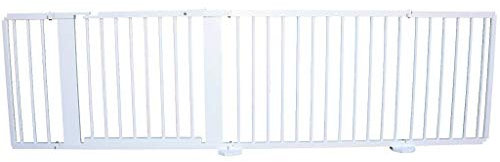 Absperrgitter Türschutzgitter Treppenschutzgitter 119 bis 368 cm massiv Weiss (255cm)