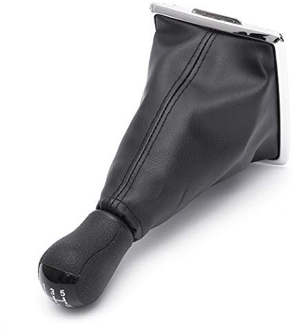 MOMOALA 5 Velocidades De Cambio De Marchas del Palanca De Cambios En La Funda para Ford Focus MK II 05-08 - Negro