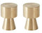 OYOY Living Design 2er Set Wandhaken aus Messing Gold für Bad und Gaderobe - 10601
