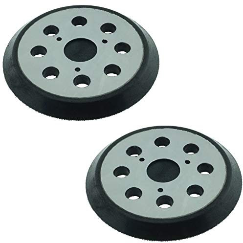 2 x SabreCut OSSCPD421MH_2 125mm mittelharter 8-Loch-Exzenterschleifer mit Klettverschluss kompatibel mit DeWalt DT3600 DW421 DW423 D26453 D26451