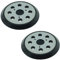 2 x SabreCut OSSCPD421MH_2 125mm moyennement dur 8 trous ponceuse orbitale aléatoire crochets et boucles de support compatibles avec DeWalt DT3600 DW421 DW423 D26453 D26451