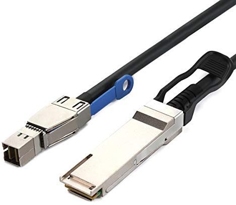 Xiwai QSFP+ 40G vers Mini SAS HD SFF-8644 Câble DAC pour Cisco Huawei H3C TP-Link ZTE RIGOAL