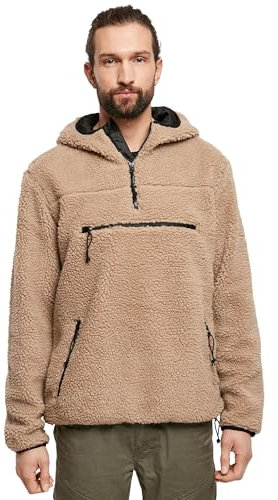 Brandit Teddyfleece Worker Pullover, Farbe: Camel, Größe: XL