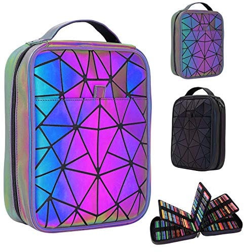 HUDDU Federmäppchen Groß XXL Stifte Organizer Stifte Tasche Mäppchen Buntstifte Aufbewahrung für 200 Schlitze Bleistifte Aquarellstifte Marker, Federmappe Groß für Kinder Erwachsene Künstler