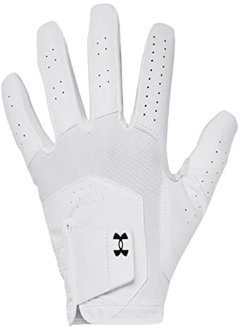 Under Armour Mens Full Finger Gloves Men's Ua Iso-Chill Golf Glove, Wht, 1370277-100, LMD