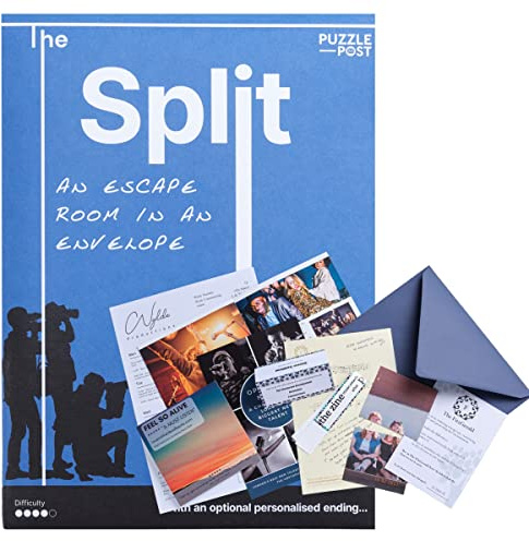 Personalisiertes Escape Room Spiel | Das für einen Escape Room Fan | Knacken Sie den Code, um die Botschaft zu enthüllen | Real Life Puzzle Mystery | The Split