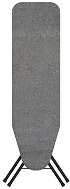 Rörets Tabla de planchar de vapor Pulse Black extra acolchado – Base y funda extra gruesa – Diseño ingenioso patentado – Superficie de planchado 32 x 108 cm