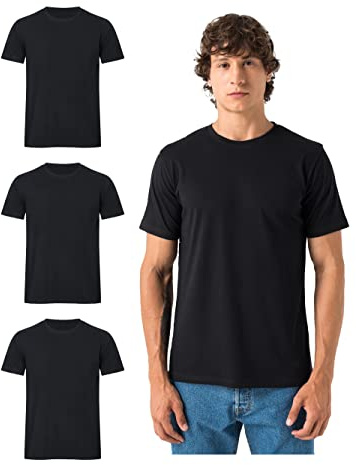 Burnell & Son Tshirt Herren 3er Pack aus 100% Baumwolle Regular Fit Basic Männer T-Shirt Set (S-5XL)