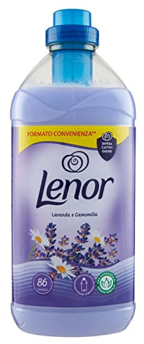 Lenor Weichspülerkonzentrat, 86 Waschgänge, Lavendel und Kamille, langanhaltende Frische und Weichheit pflanzlichen Ursprungs, duftende Bettwäsche bis zu 1 Woche