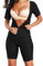 JIALIFT Damen Saunaanzug Zur Gewichtsreduktion Bauchkontrolle Sauna Jumpsuit Body Shapewear Taille Trainer Schweiß Abnehmen Bodysuit Sauna Weste (Color : Noir, Size : M)