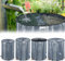 TRMLBE Regentonne 750 Liter Regenwassertonne Regenwassertank Faltbar Wasserspeicher Wassertonne Regentonnen Regenfass mit Ablassventil und Wasserhahn Wassertank für Garten - Dunkelgrau
