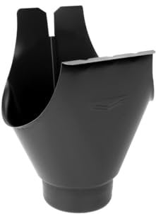 Rinnenstutze 150/100 mm RAL9005 Schwarz metall Strotexstal FOROOF