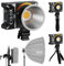 SIRUI LED Videoleuchte 150W C150X Combo, COB Handheld Taschenleuchte, 2800K-6500K, mit Bluetooth App Helligkeitsregelung, Bowens Adapter, Reflektor, kontinuierliche Beleuchtung