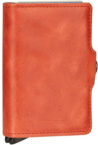 Secrid Kartenetui Twinwallet mit RFID-Schutz in der Farbe Orange, Größe: 7,0x10,2x2,5 cm, TV-Orange