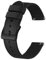 BISONSTRAP Nylon Armband für Herren, Zweiteilige Militär Uhrenarmband, Schnellverschluss, Gebürstete Schnalle, 18mm, Schwarz (Schwarze Schnalle)