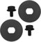 OTOTEC 2Pcs Lawn Mower Chainsaw Bolts Chainsaw Washer 90639221 90618229 Compatible with DeWalt DCCS620 DCCS620B DCCS620P1 Black