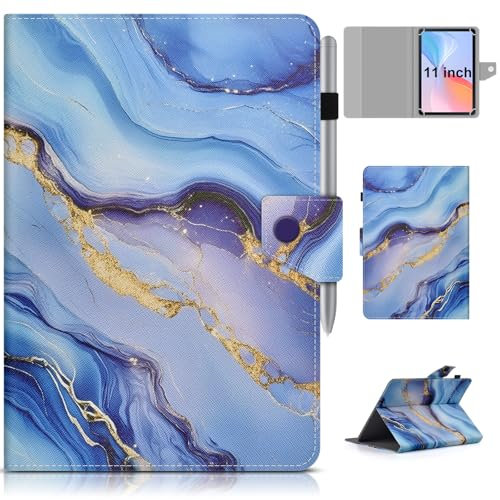 KATUMO Universal Case for All 11 inch Tablet, Portable Folio Leather Case Compatible with KINGRID/Doogee U11/ U11 Pro / A9+ / TABWEE/SVITOO/DEEMWOLF/Blackview/TECLAST P50 / Ainmel Tablet 11 inch