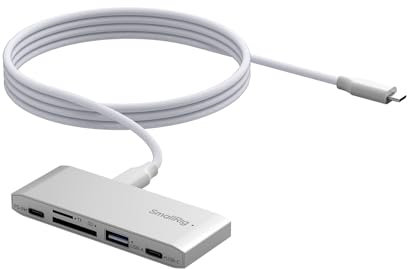 SMALLRIG Lector de Tarjetas SD, Lector de Tarjetas de Memoria 5 en 1 con Dos Ranuras para Tarjetas USB-C y SD/TF, Carga PD de 65 W, para Cards SD, SDHC, SDXC, Micro SD, Micro SDXC y Micro SDHC - 4746