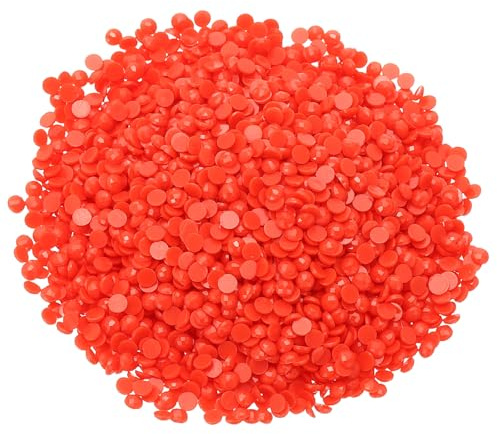 PATIKIL 10000 Stück Diamond Painting Steine, Diamant Malerei Perlen, Diamanten Deko Strasssteine für Nägel Edelsteine Kunsthandwerk Ornamente Textilien DIY, Rot