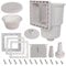 Qianly Ground Pool Skimmer with Accessory Kit Premium,Repair Parts, Replaces, Accessories SP1023 SP11041 for above Ground Pools