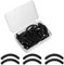 BUTBU 50 Stück Ersatzpads, Wimpernzange Gummi, Universal Ersatzgummis für wimpernzange, Schwarze-Wimpernzange Pads, Make-up Werkzeug für Frauen und Mädchen