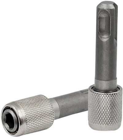 2 Stück SDS Plus Adapter,6.35mm Sechskant SDS Bit Holder Adapter,Bohrfutter Aufnahme,Schnellspannbohrfutter,für Schlagbohrer Hammerbohrer Bohrmaschinen Erdbohrer Industrielle Anwendungen Bohrmaschine