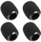 Generic Replacement RK183WS Snap-fit Windscreen Foam Cover for Shure BETA 98H/C Miniature Instrument Microphone, Black, 4 Pack