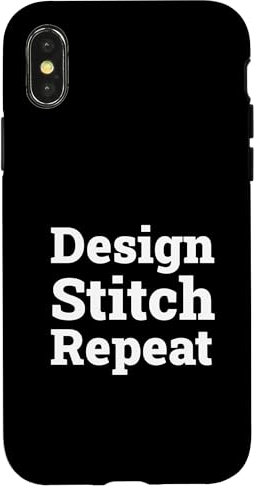Design. Stitch. Repeat. Case for iPhone X/XS