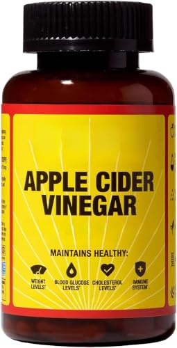 Apfelessig – Vitamine – Unterstützung des Immunsystems 1PCS | Biologisch, glutenfrei, gentechnikfrei, leicht zu schlucken, ohne künstliche Konservierungsstoffe,