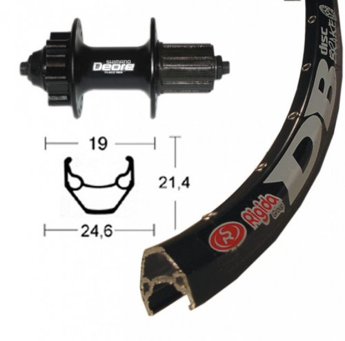 Rigida H-Rad 28 Deore Disc Zac 2000 2016 Laufrad City/Trekking