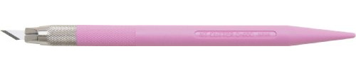 NT Cutter D-401P-P Messerhalter aus Kunstharz, rosa Halterung, 1 Messer