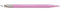 NT Cutter D-401P-P Messerhalter aus Kunstharz, rosa Halterung, 1 Messer