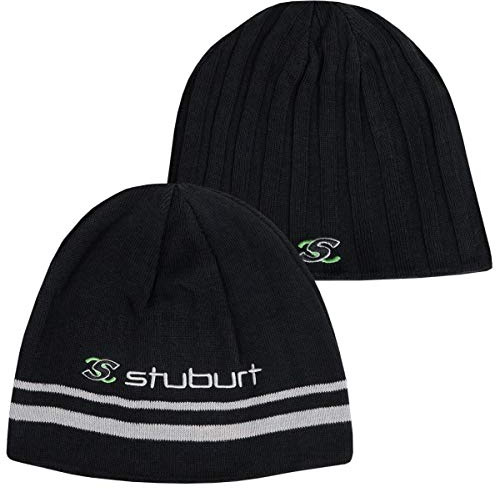 Stuburt Unisex Reversible 2 in 1 Embroidered Beanie Hat