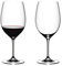 RIEDEL 6416/0 Vinum Cabernet Sauvignon/Merlot (Bordeaux), 2-teiliges Rotweinglas Set, Kristallglas