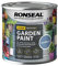 Ronseal RSLGPCF250 GPCF250 Garden Paint Cornflower 250ml, 250 ml