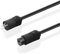 BestPlug 10 Meter Stereo Audio Lautsprecher-Kabel Boxen-Kabel Verlängerung, 2pol Stecker männlich auf 2pol Buchse Kupplung weiblich, Schwarz