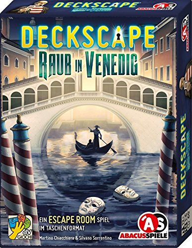 ABACUSSPIELE 38182 - Deckscape - Raub in Venedig, Escape Room Spiel, Kartenspiel