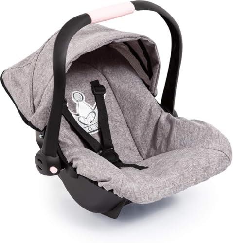 Bayer Design 67910AA Puppenautositz EasyGo, Puppensitz, Puppenzubehör, mit Gurt, Dach, verstellbarem Griff
