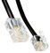 Ex-Pro 5m RJ11 to RJ45 Cable ASDL Broadband Internet Modem Router Flat Lead - Black