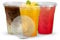 Signature Packaging - Disposable Plastic Party Cups with Lids - 300ml - 50 Pack - Heavy Duty